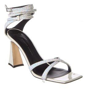 Giuseppe Zanotti Vanilla 85 Glitter & Patent sandal sz 38